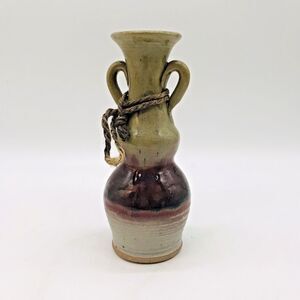 Naomi and Ruth Pottery Vase by Seagrove NC potter Gary Nichols 6.5x2.5" Handmade